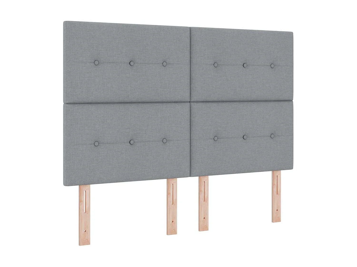 Lit à ressorts avec matelas Gris clair 160 x 200 cm tissu