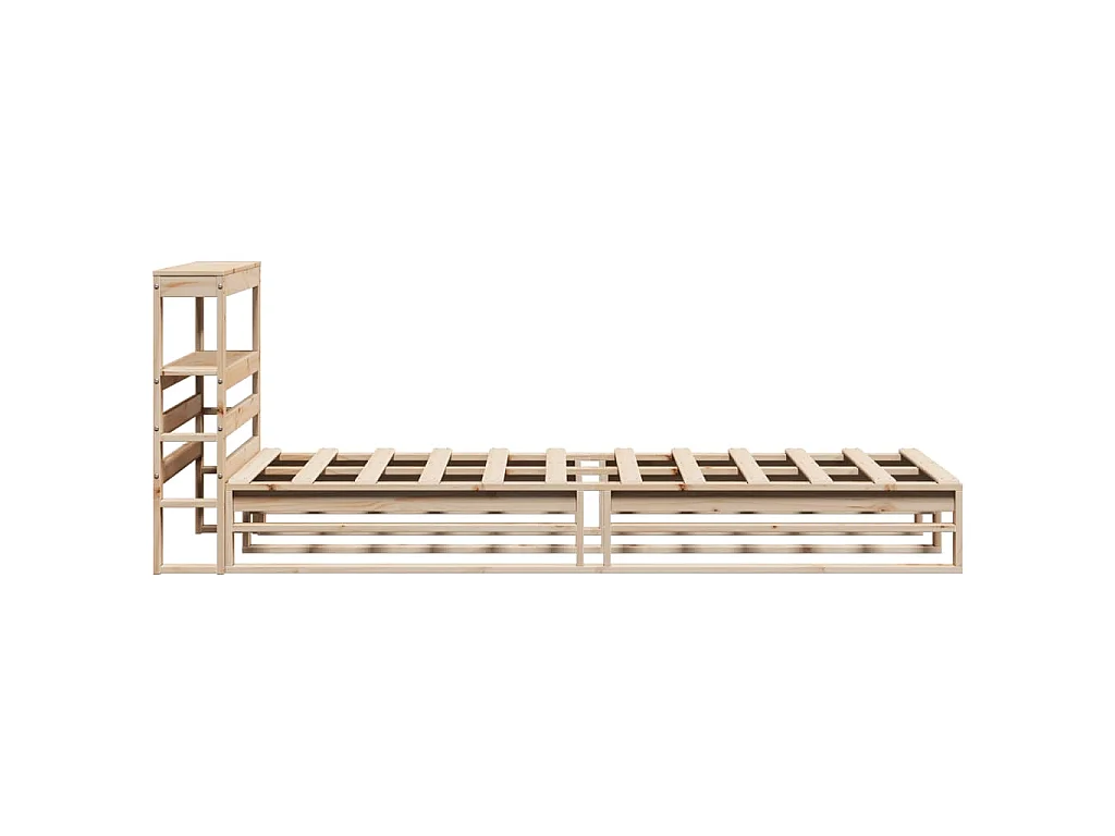 Letto senza Materasso 90x200 cm in Legno Massello di Pino
