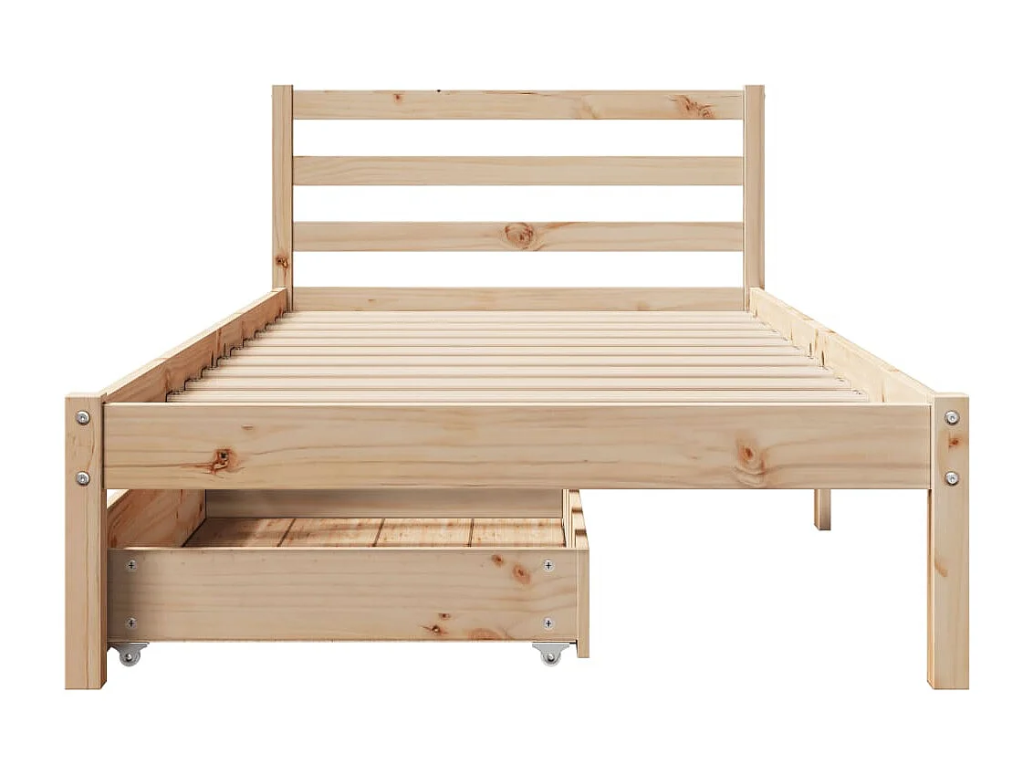 Massivholzbett ohne Matratze 100x200 cm Kiefernholz