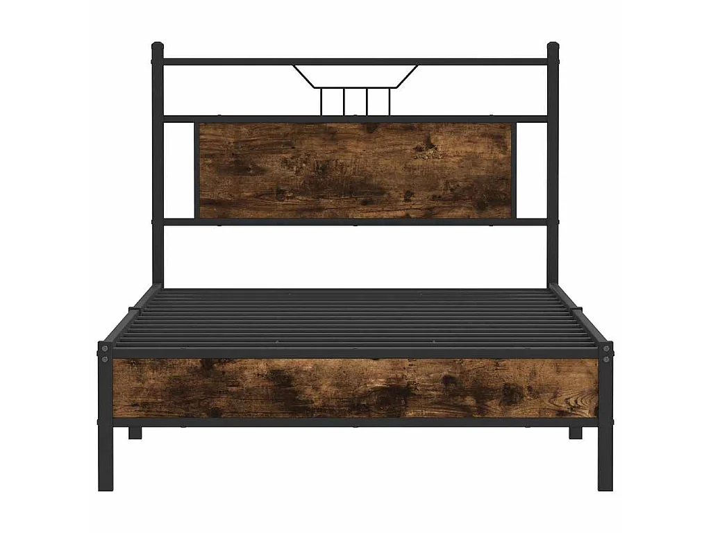 Giroletto senza Materasso Rovere Fumo 100x200 cm in Truciolato