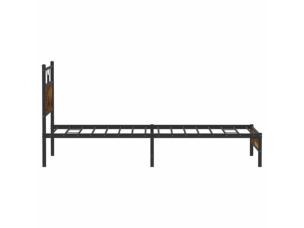 Giroletto senza Materasso Rovere Fumo 100x200 cm in Truciolato