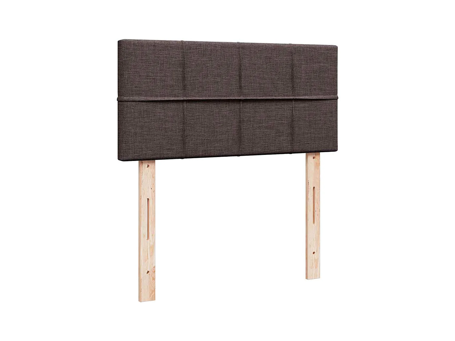 Ottoman-Bett mit Matratze Dunkelbraun 90x200 cm Stoff