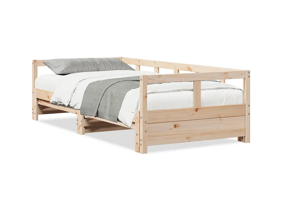 Tagesbett ohne Matratze 90x190 cm Massivholz Kiefer