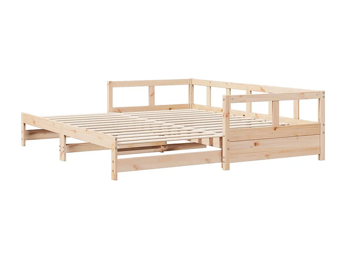 Slaapbank zonder matras 90x190 cm massief grenenhout