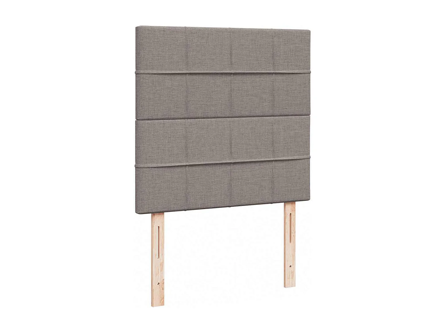 Ottoman-Bett mit Matratze & LEDs Taupe 100x200 cm Stoff