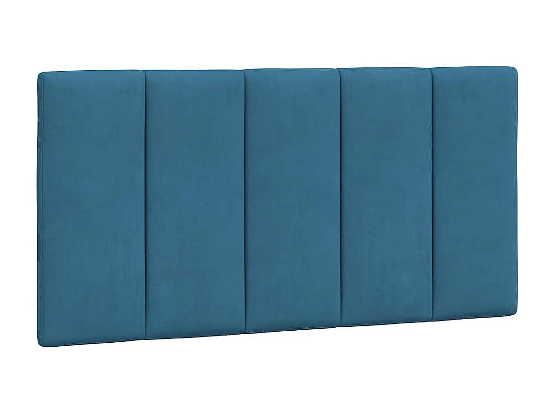 Cadre de lit sans matelas Hanko bleu 100x200 cm velours