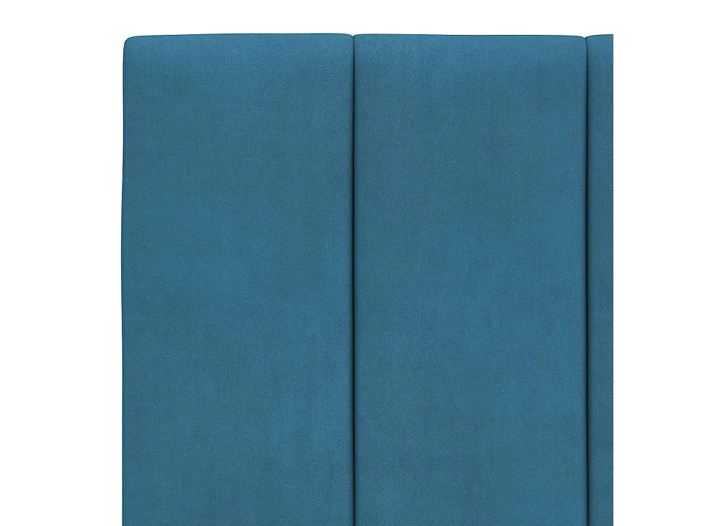 Cadre de lit sans matelas Hanko bleu 100x200 cm velours