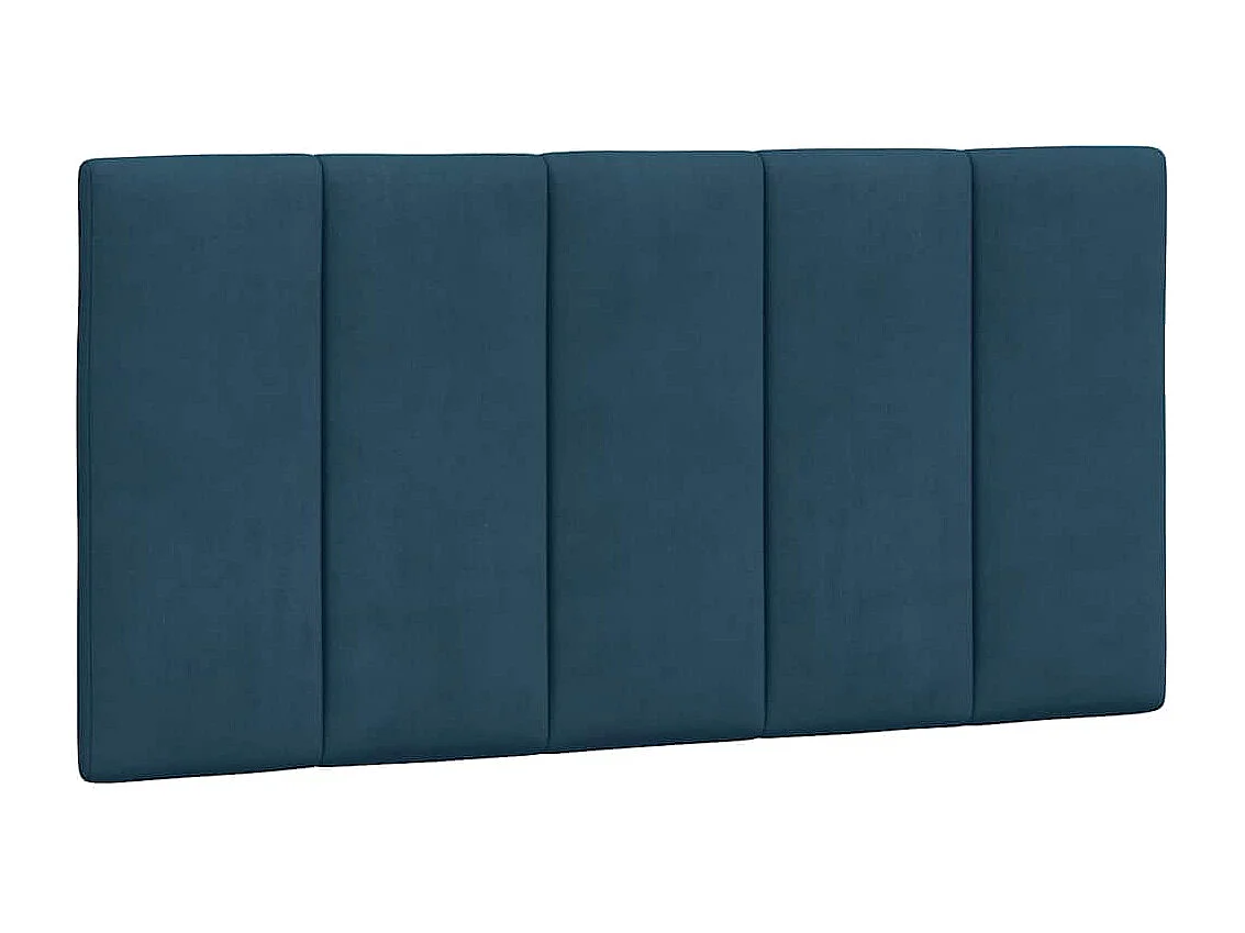 Bedframe zonder matras "Hanko" fluweel blauw 100x200 cm