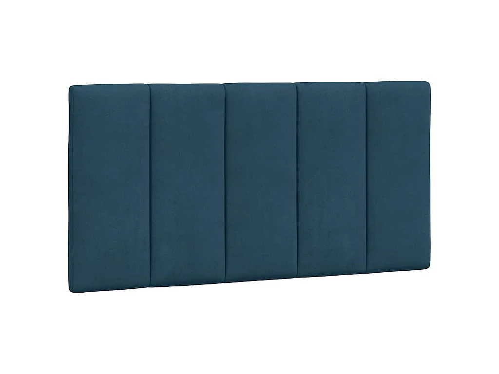 Cadre de lit sans matelas Hanko bleu 100x200 cm velours