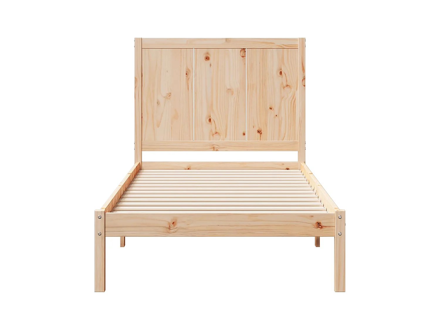 Cadre de lit extra long sans matelas 100x210 cm bois massif