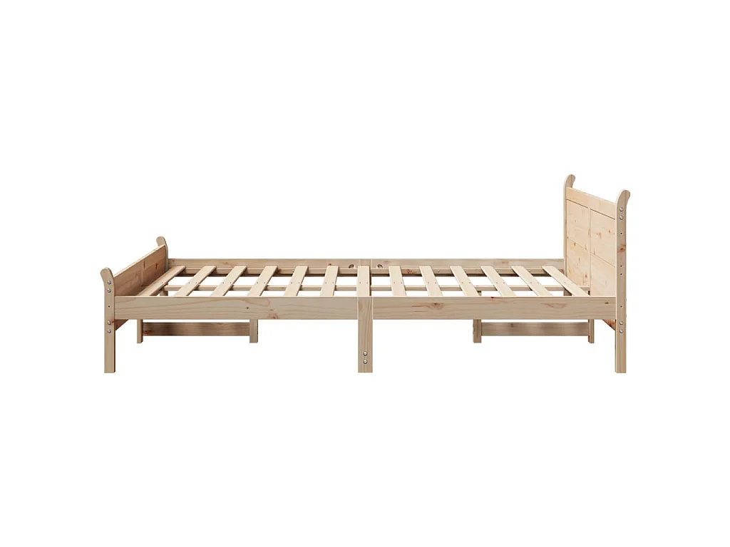 Letto senza Materasso 160x200 cm in Legno Massello di Pino