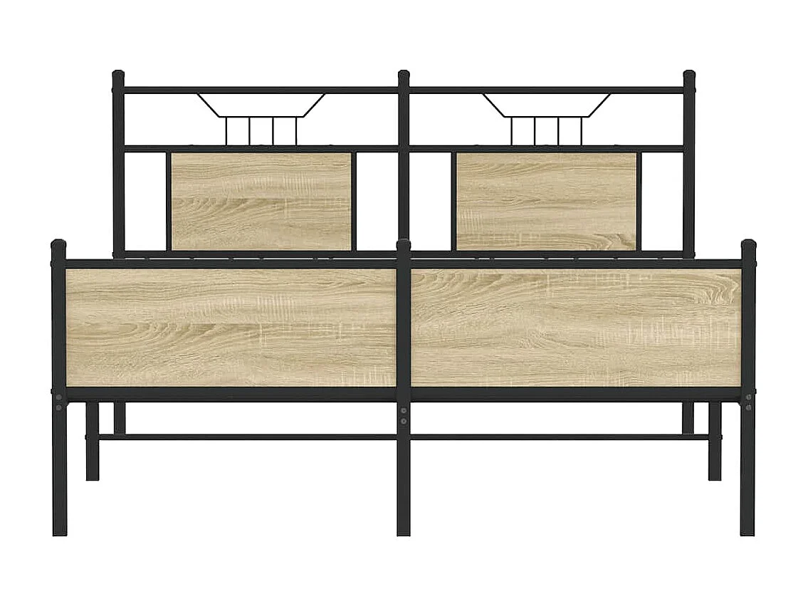 Bedframe zonder matras hout sonoma eikenkleurig 140x200 cm