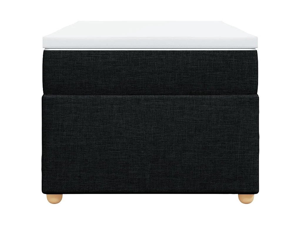 Boxspring met matras stof zwart 100x200 cm
