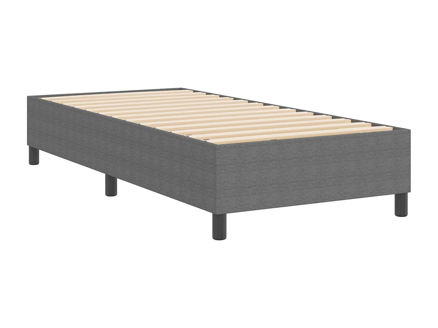 Cadre de lit plateforme Gris clair 90 x 200 cm tissu