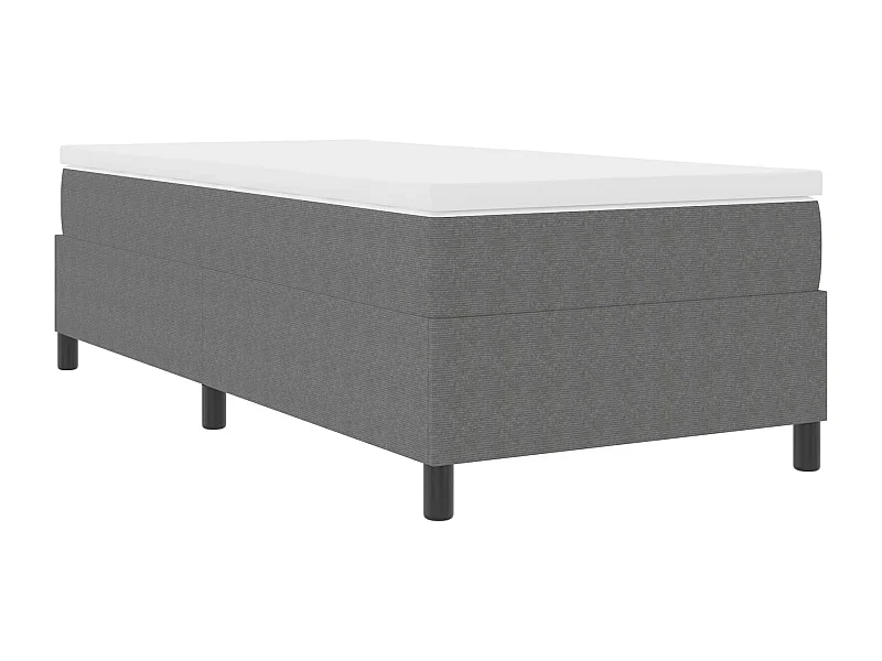 Estrado de cama plataforma Cinzento-claro 90 x 200 cm tecido