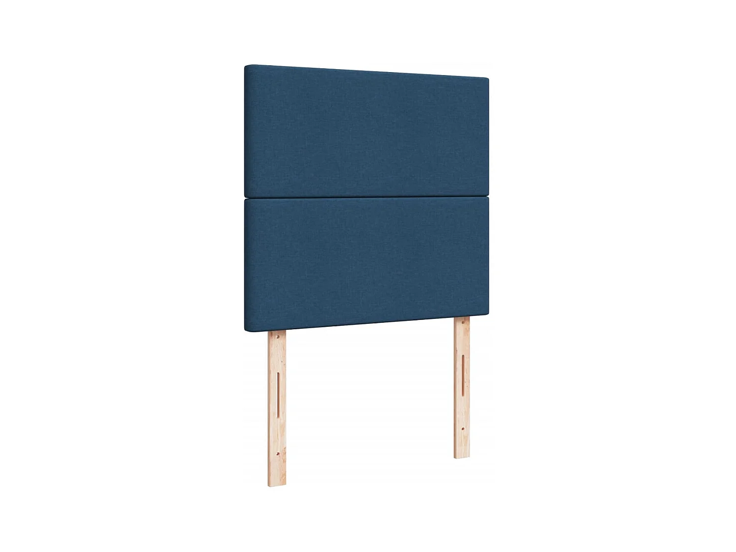 Boxspring met matras stof blauw 100x200 cm