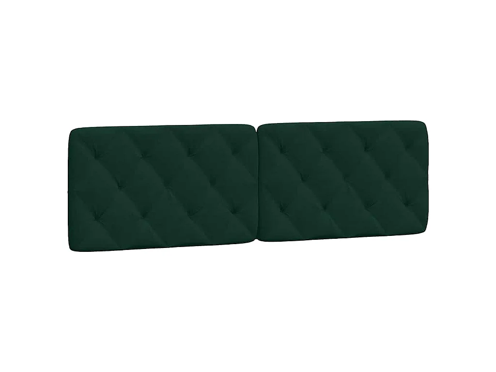 Letto con Materasso Verde Scuro 160x200 cm in Velluto
