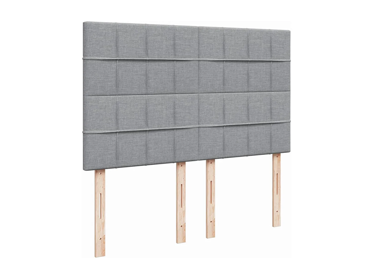 Boxspringbett mit Matratze Hellgrau 160x200 cm Stoff