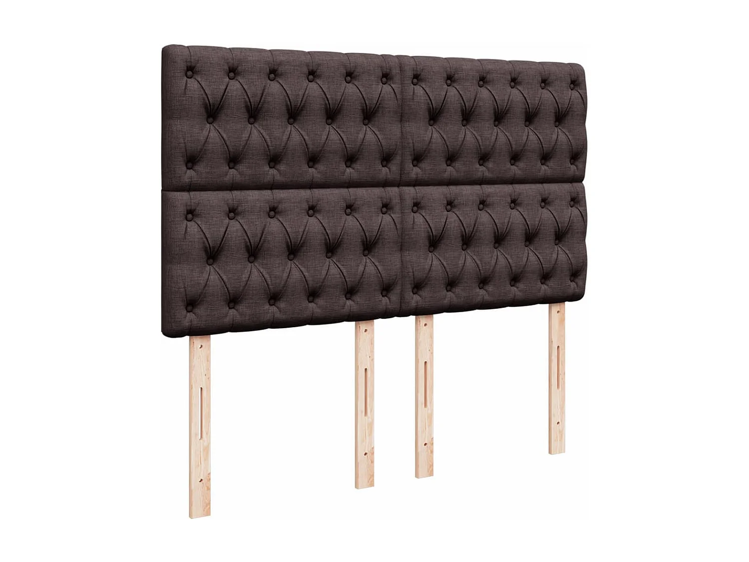 Boxspring met matras stof donkerbruin 160x200 cm