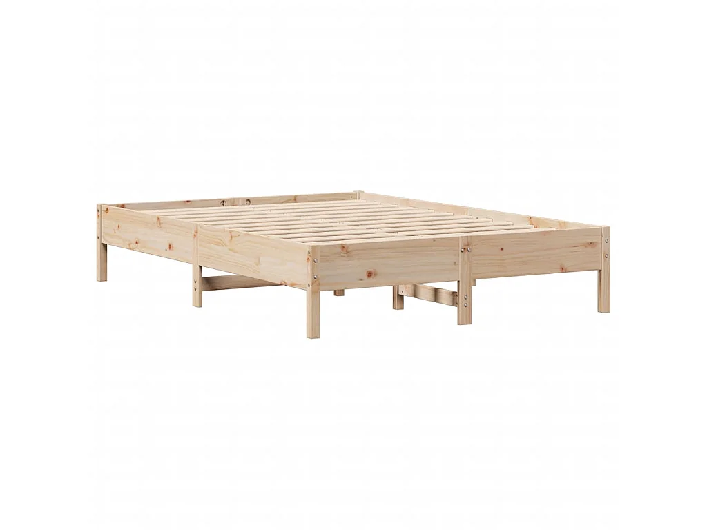 Massivholzbett ohne Matratze 160x200 cm Kiefernholz