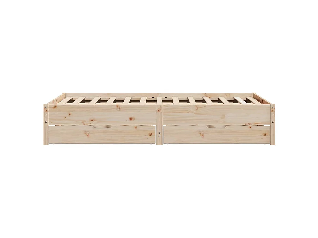 Massivholzbett ohne Matratze 160x200 cm Kiefernholz