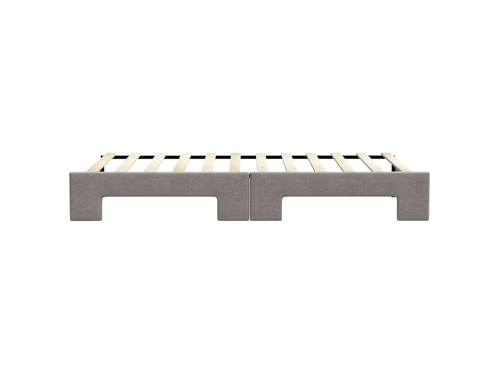 Divano Letto con Letto Estraibile Tortora 90x200 cm in Tessuto