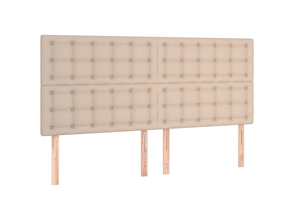 Cadre de lit avec tête de lit Cappuccino 180x200 cm Similicuir