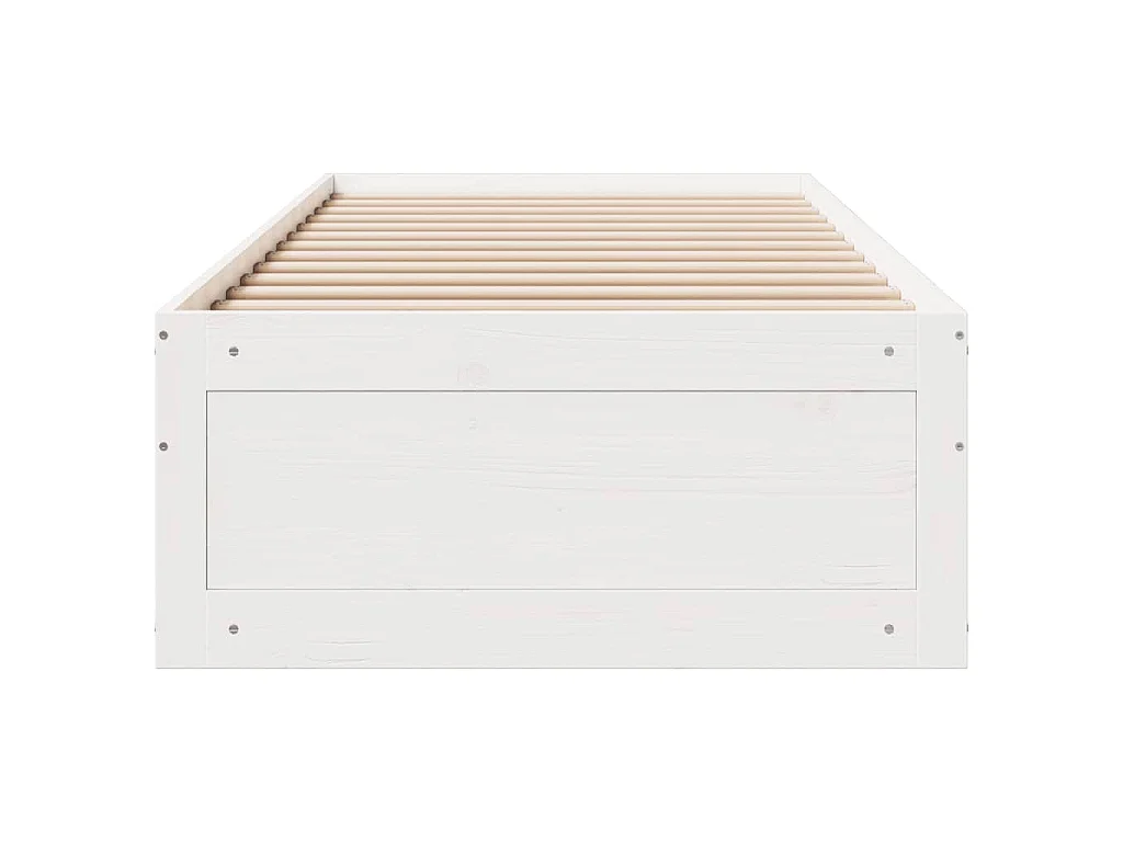 Cadre de lit sans matelas avec tiroirs 90x200 cm bois de pin