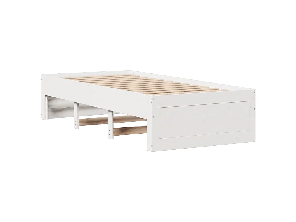 Cadre de lit sans matelas avec tiroirs 90x200 cm bois de pin