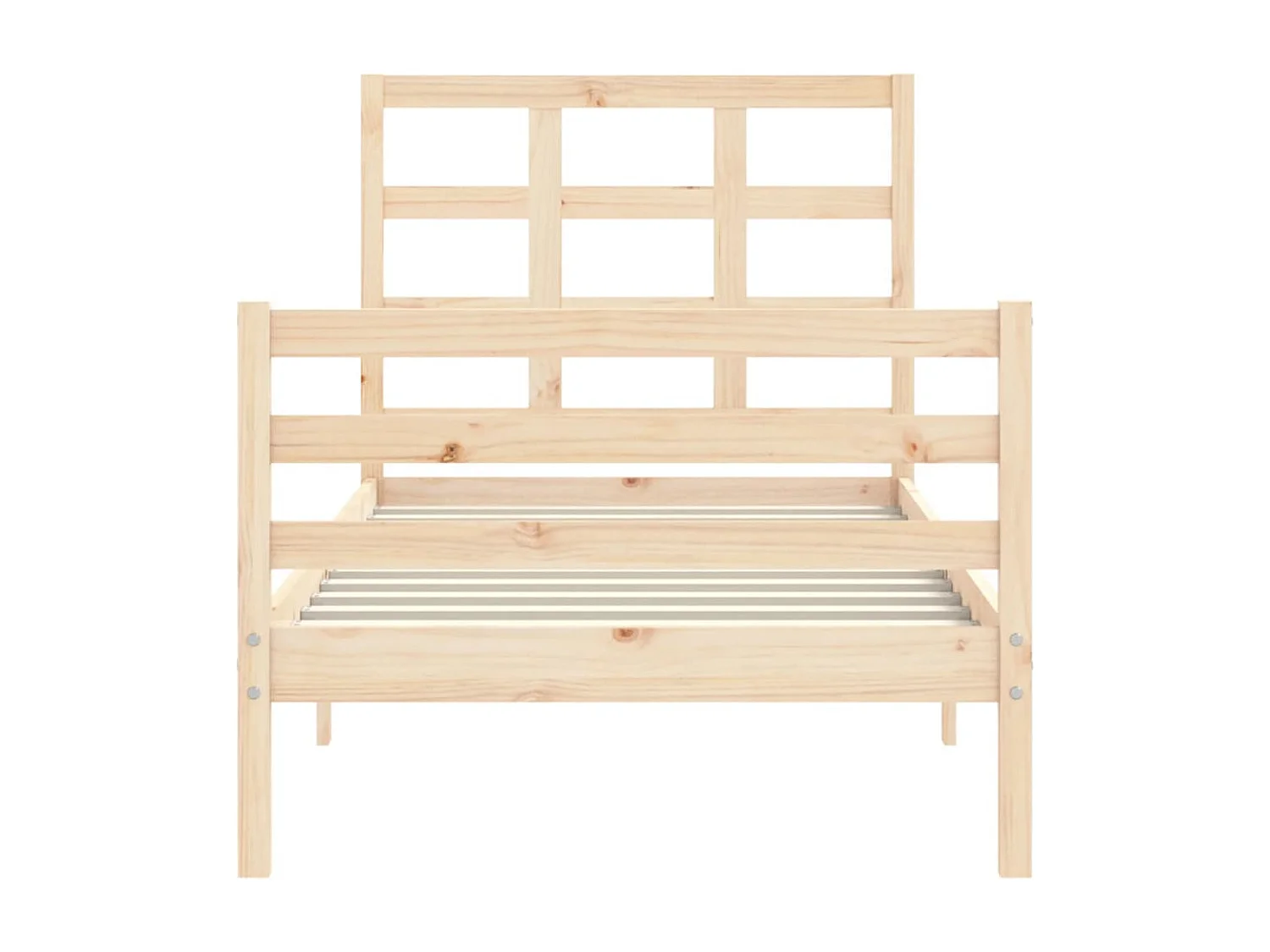 Cadre de lit sans matelas 90x200 cm bois massif