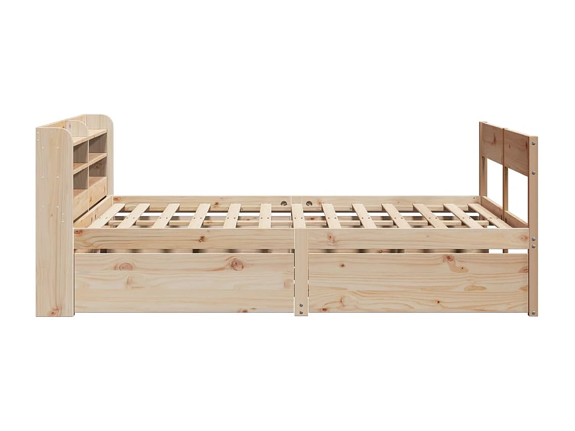 Bedframe zonder matras massief grenenhout 140x190 cm