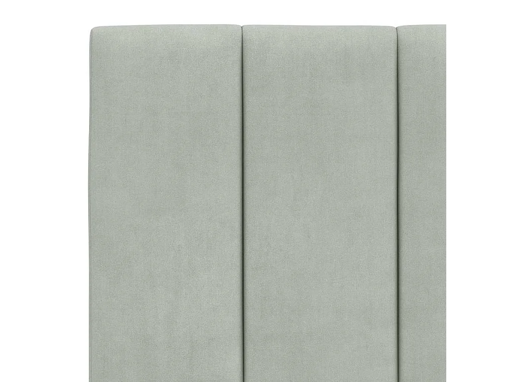 Giroletto senza Materasso Hanko Grigio Chiaro 180x200 cm Velluto