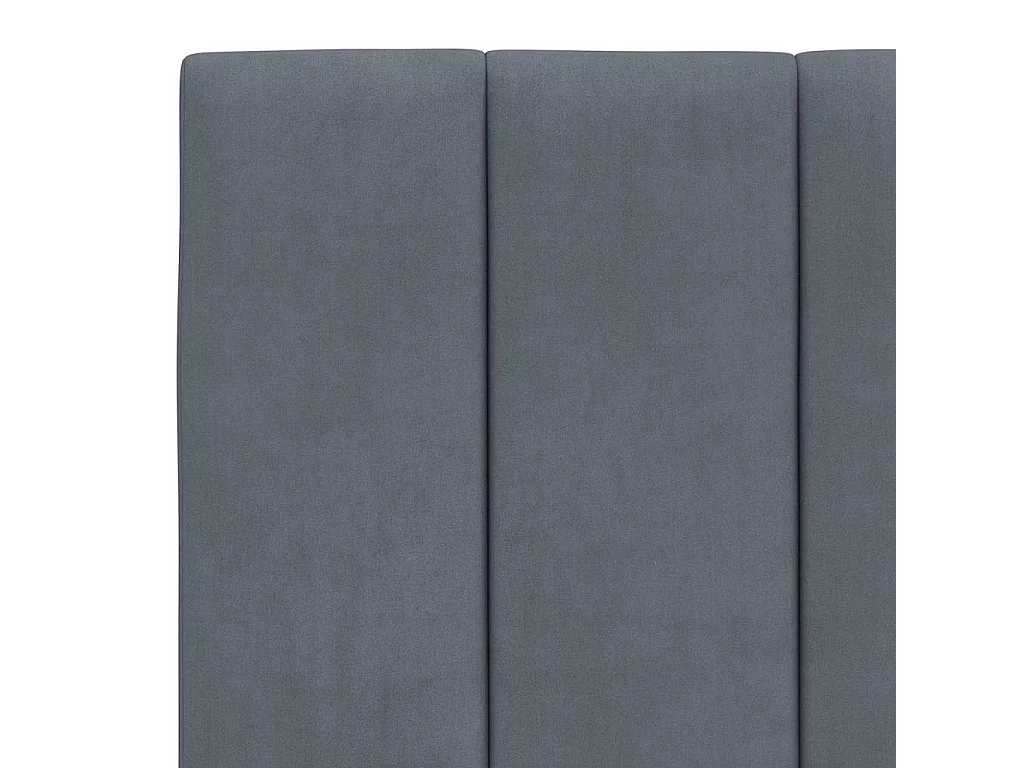 Giroletto senza Materasso Hanko Grigio Scuro 180x200 cm Velluto