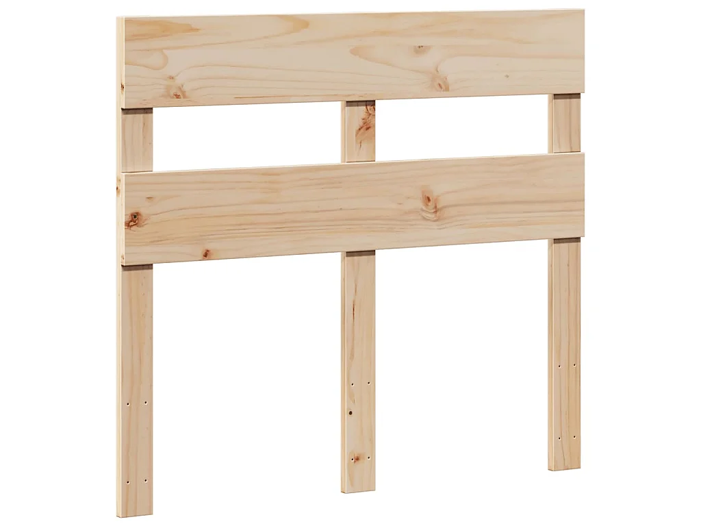 Estructura de cama sin colchón madera maciza de pino 100x200 cm