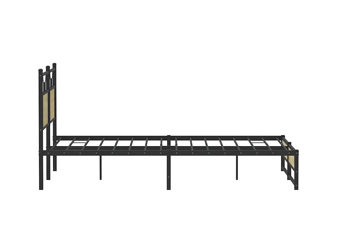 Cadre de lit sans matelas chêne sonoma 140x190 cm