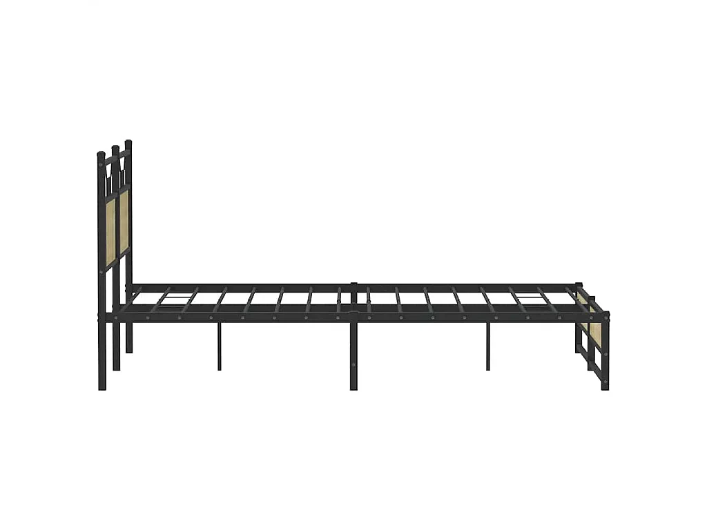Cadre de lit sans matelas chêne sonoma 140x190 cm