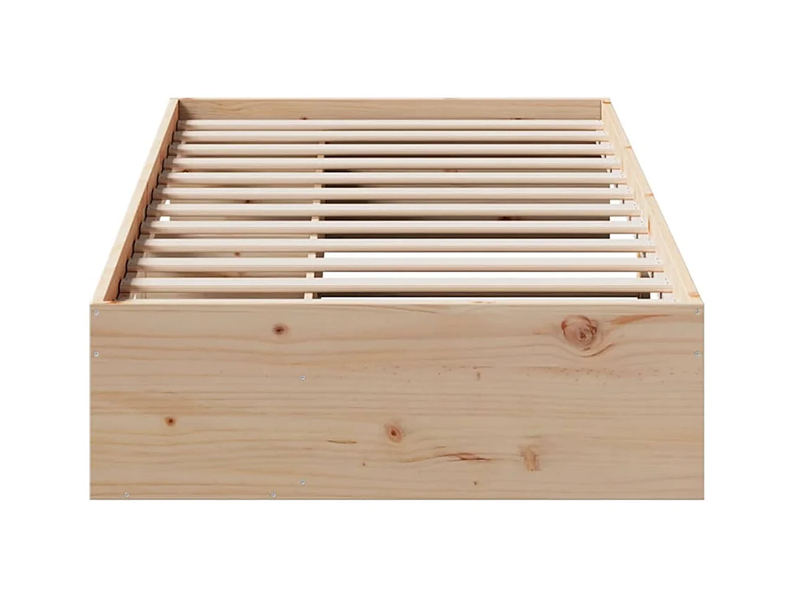 Dormeuse senza Materasso 90x200 cm in Legno Massello di Pino