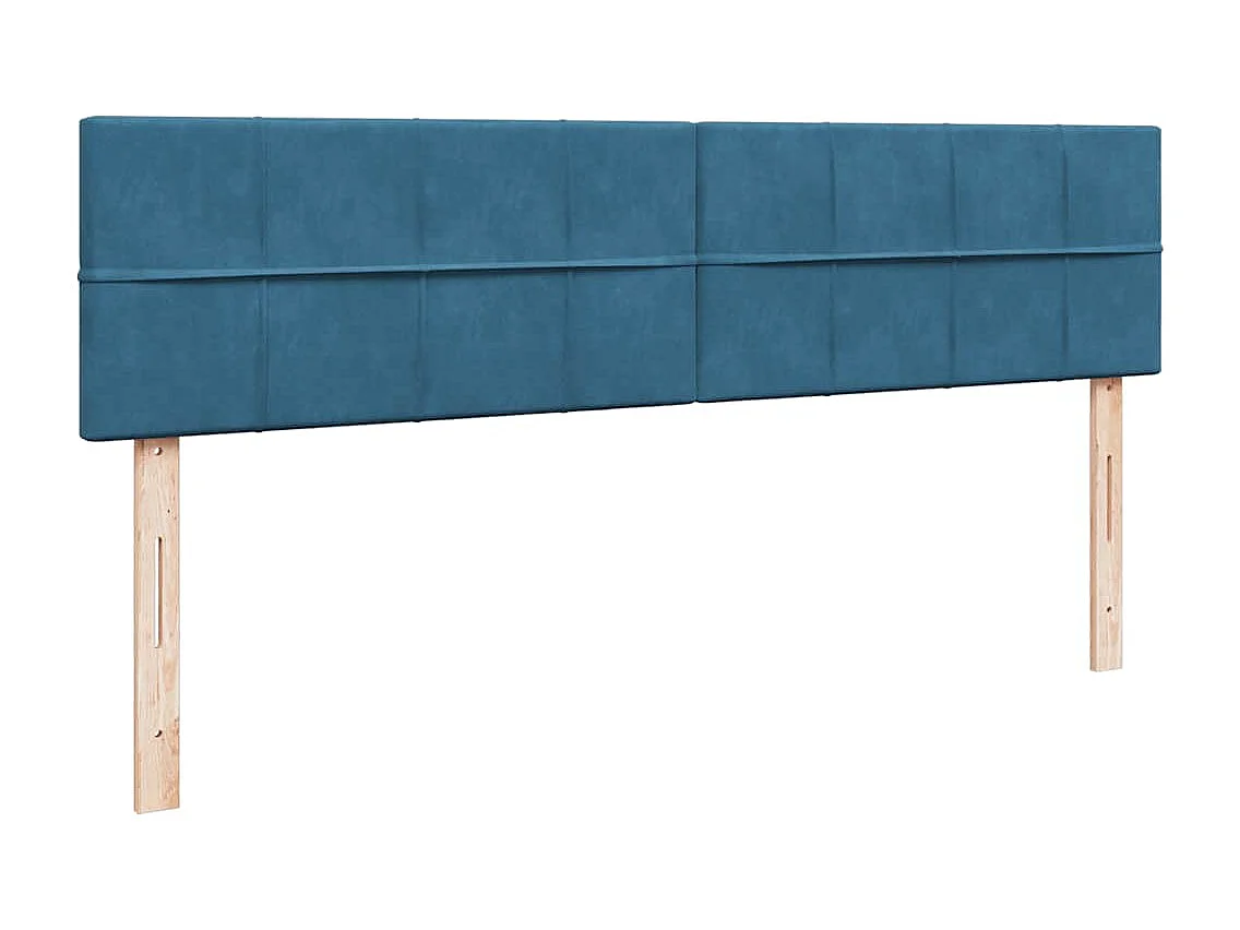 Struttura Letto Pouf con Materassi 180x200 cm Velluto