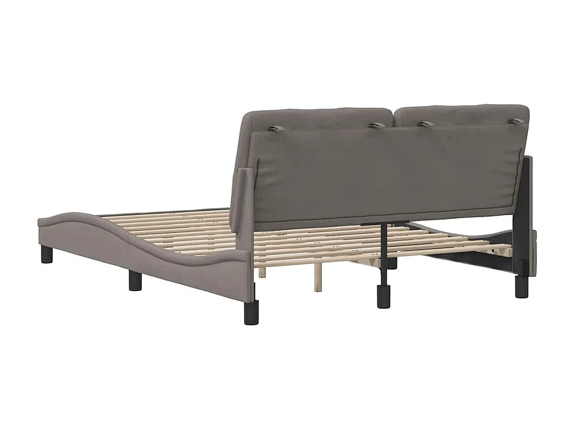 Giroletto senza Materasso Tortora 140x190 cm in Tessuto