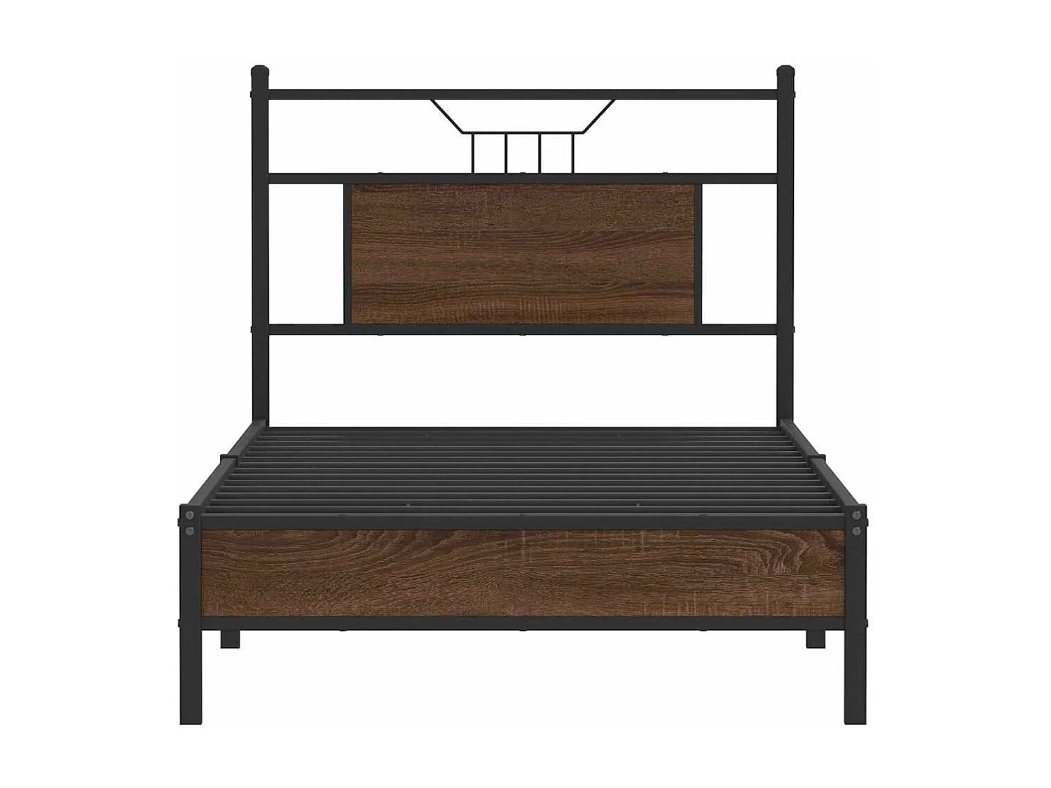 Giroletto senza Materasso Rovere Marrone 90x190cm in Truciolato