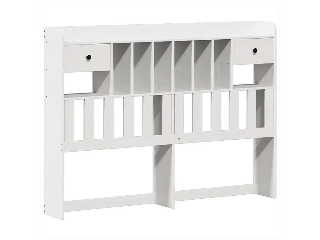 Cadre de lit sans matelas blanc 140x190 cm bois de pin massif