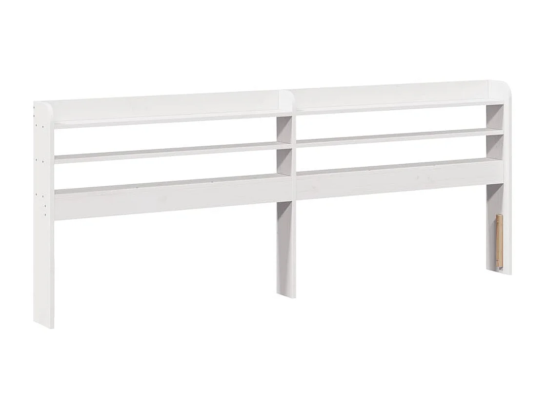 Bedframe zonder matras massief grenenhout wit 160x200 cm