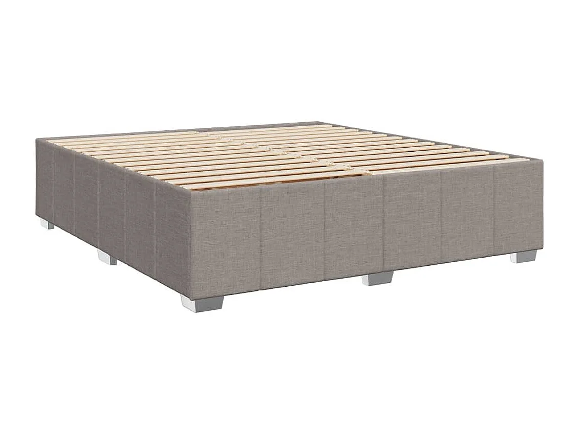 Boxspringbett mit Matratze Taupe 180x200 cm Stoff