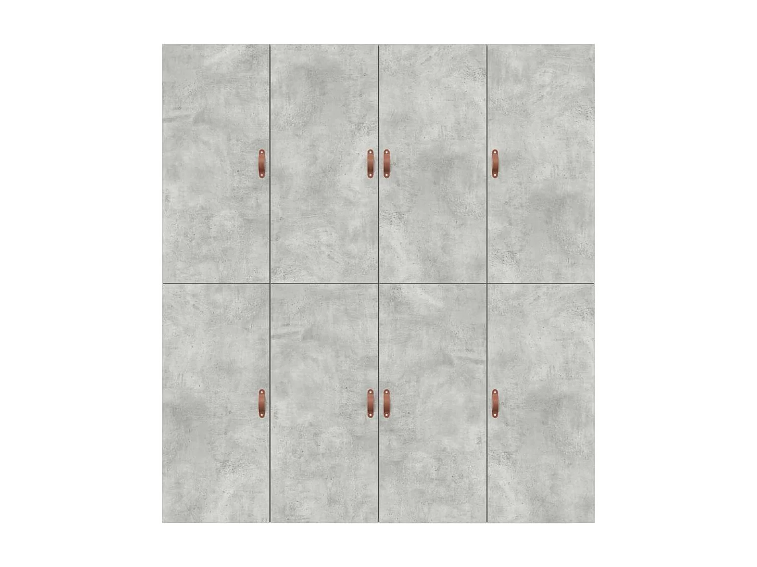 Aufbewahrungsbettgestell Beton Grau 180 x 200 cm Holzwerkstoff