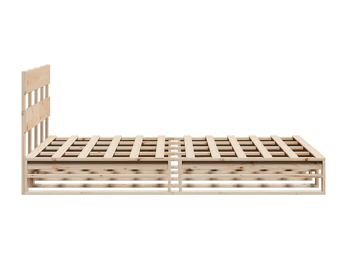 Bedframe zonder matras massief grenenhout 140x190 cm