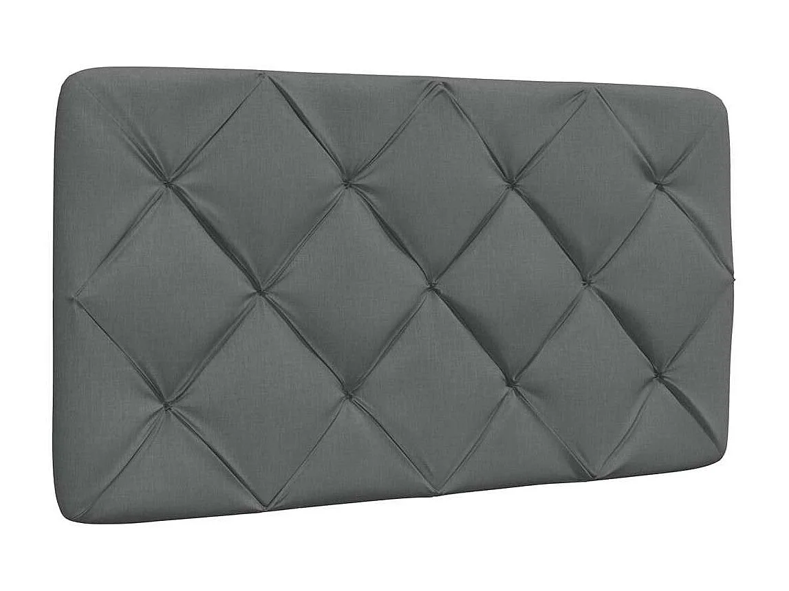 Bettgestell ohne Matratze Dunkelgrau 90x200 cm Stoff