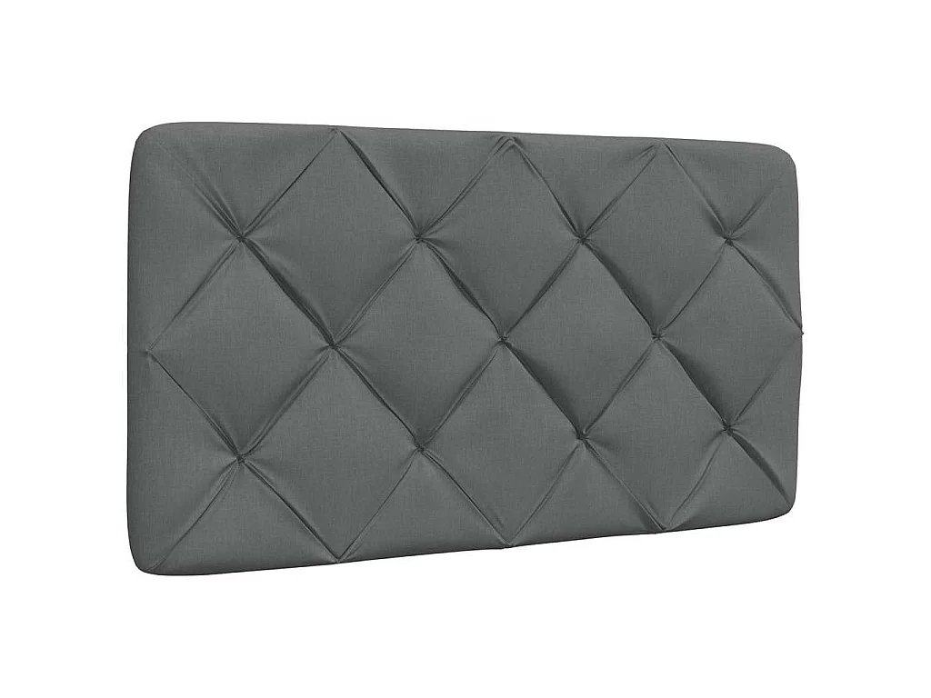 Bedframe zonder matras 90x200 cm stof donkergrijs