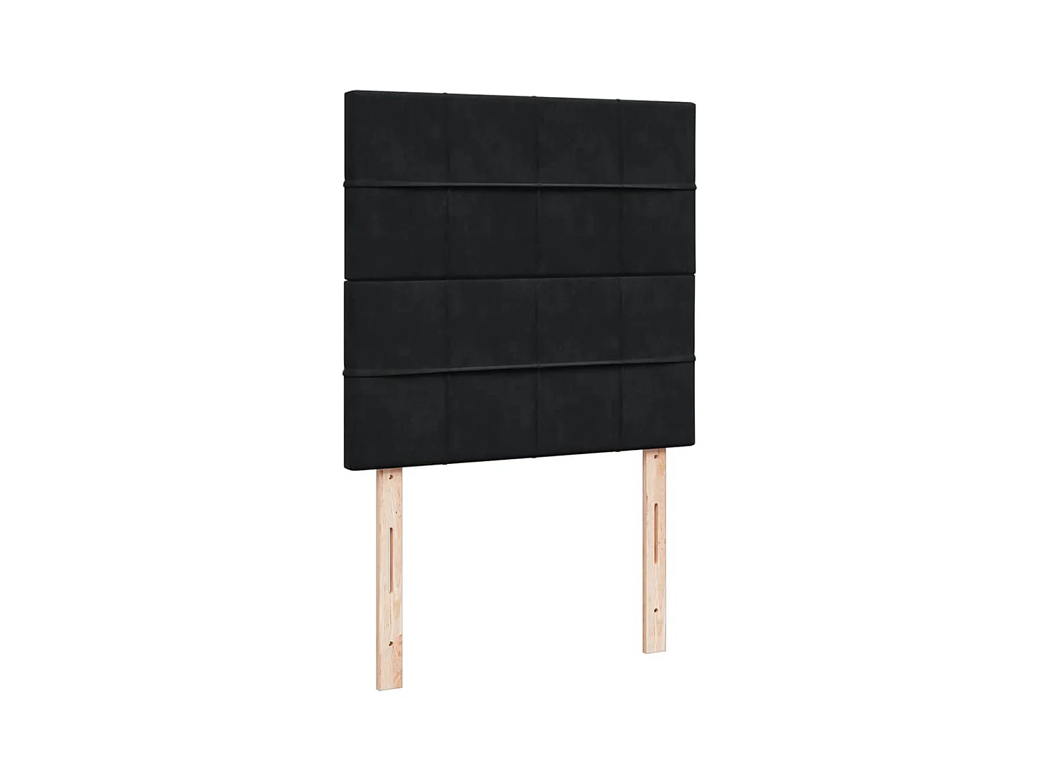 Cama com molas/colchão 90x200 cm veludo preto