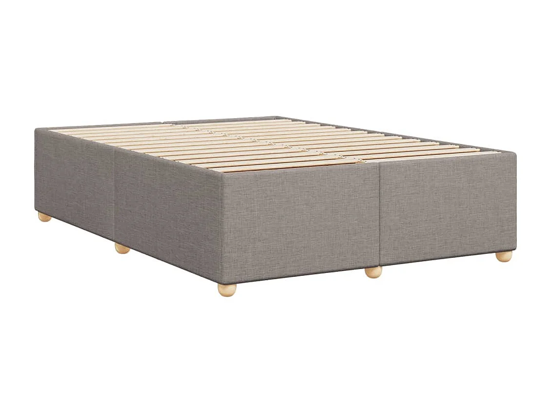 Cadre de lit sans matelas taupe 160x200 cm tissu