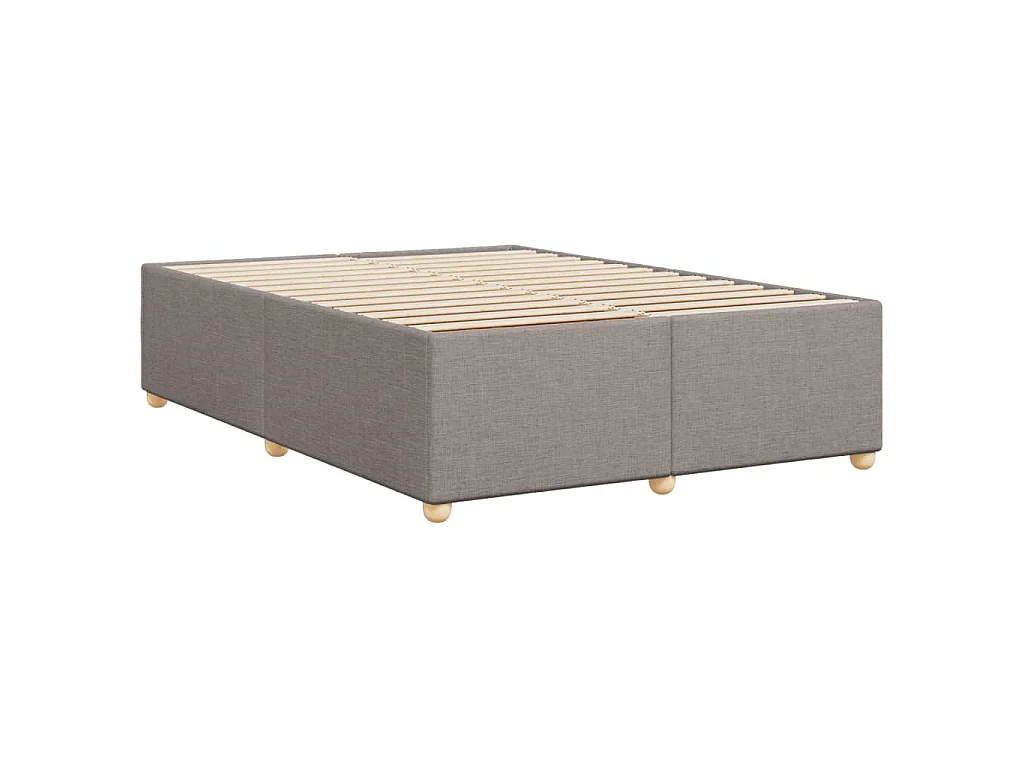 Cadre de lit sans matelas taupe 160x200 cm tissu